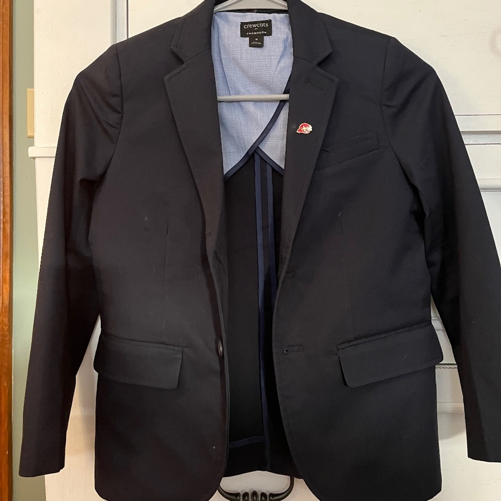 Crew Cuts boys size 8 jacket, khakis, and 2 button down shirts